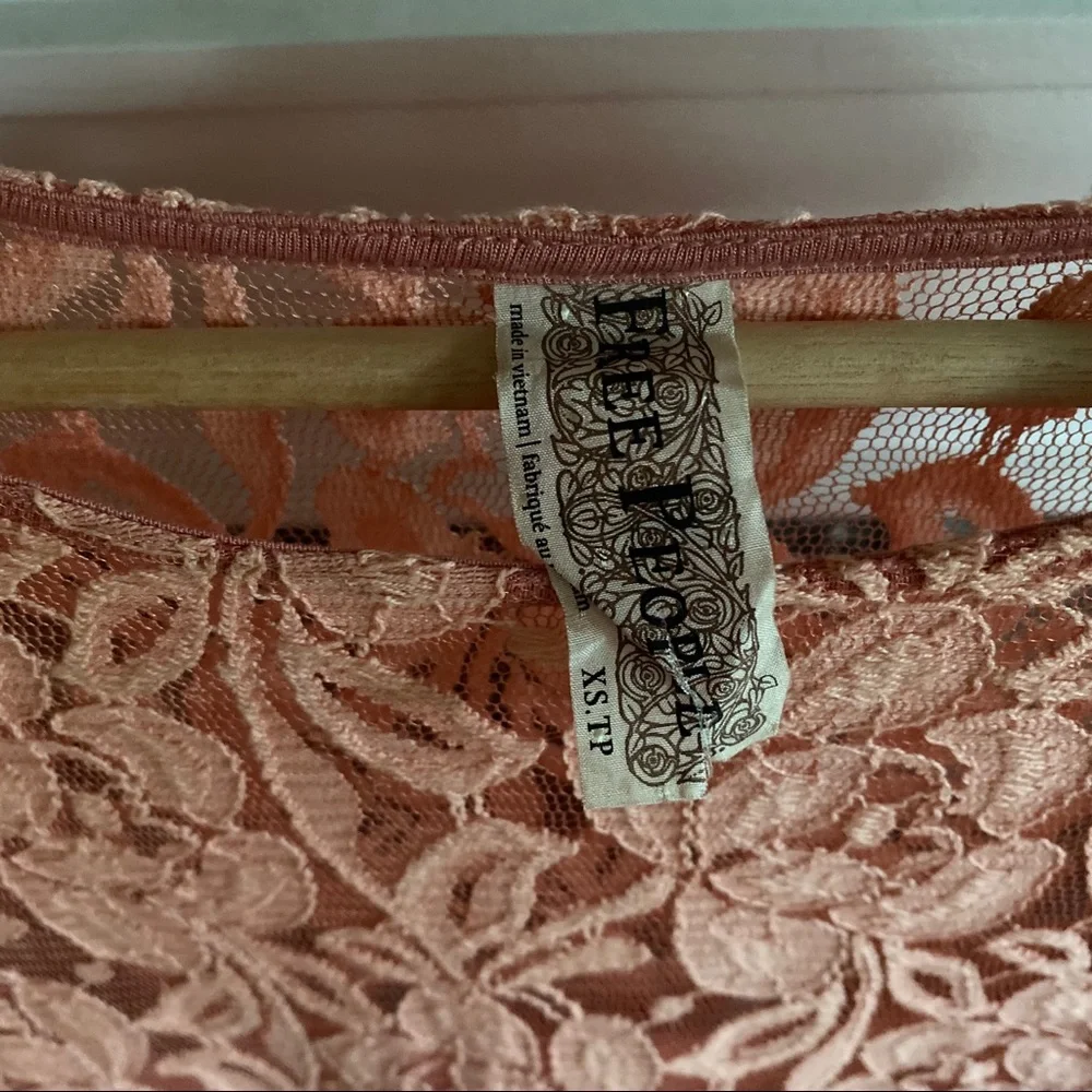 Free People Floral Lace Overlay Dress